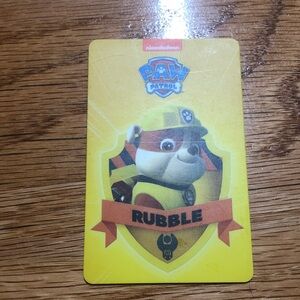 Pawpatrol Yoto card Rubble